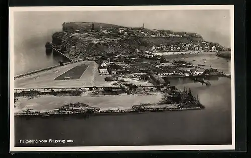 AK Helgoland, Ortsansicht, Fliegeraufnahme