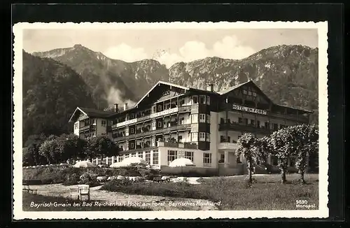 AK Bayrisch Gmain bei Bad Reichenhall, Hotel am Forst Bayrisches Hochland