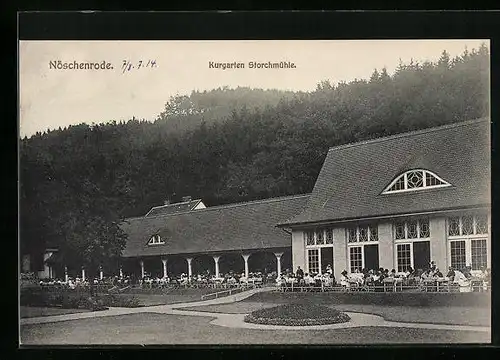 AK Nöschenrode, Kurgarten-Cafe Storchmühle