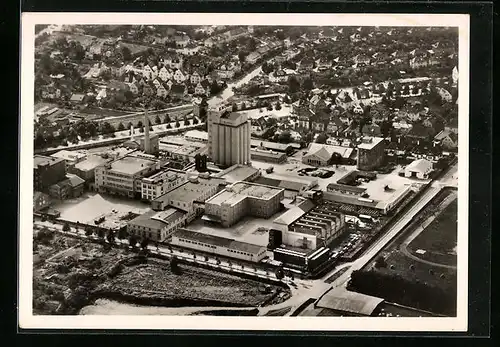 AK Heilbronn /Neckar, Fliegeraufnahme der Werksanlagen der Knorr AG