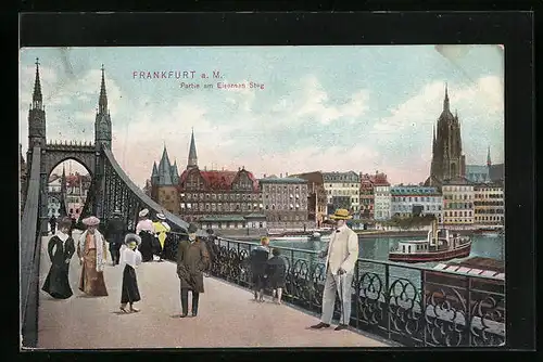 AK Alt-Frankfurt, Partie am Eisernen Steg