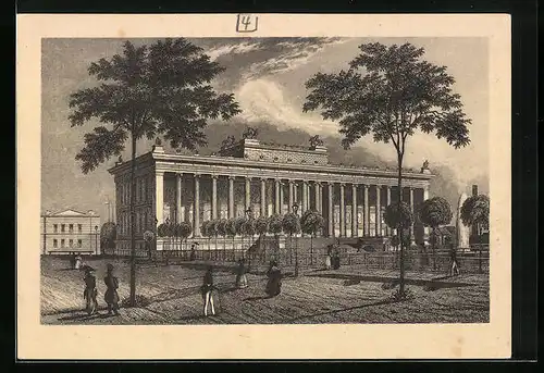 Künstler-AK Berlin, Altes Museum am Lustgarten