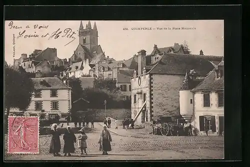 AK Quimperlé, Vue de la Place Nationale