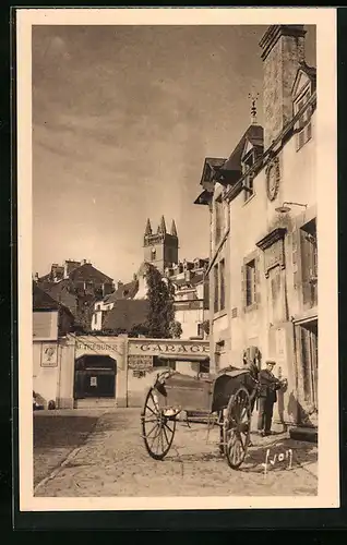 AK Quimperlé, Vieilles Maisons sur la Place Nationale