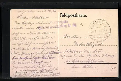 AK Vouziers, Kaiser Wilhelmstrasse