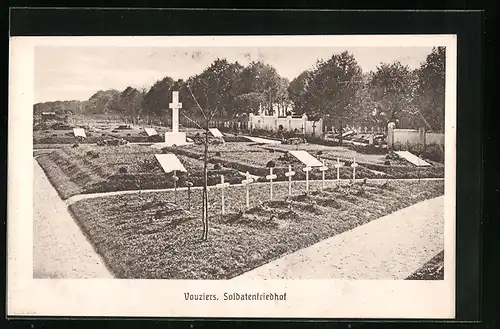 AK Vouziers, Soldatenfriedhof