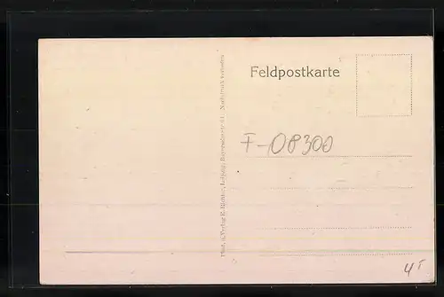 AK Rethel, Blick auf den erhaltenen Stadtteil