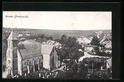 AK Semide, Ortsansicht aus der Vogelschau