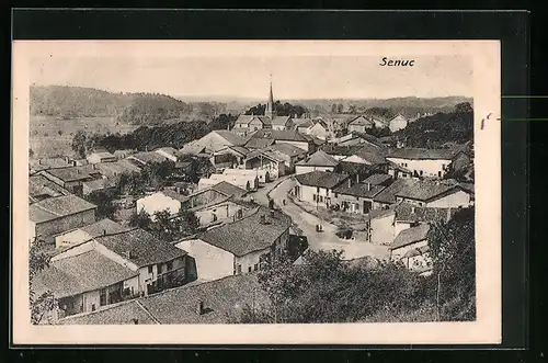 AK Senuc, Ortsansicht aus der Vogelschau