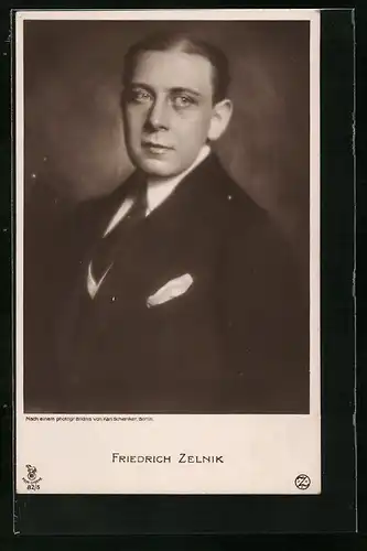 AK Schauspieler Friedrich Zelnik mit verträumtem Blick