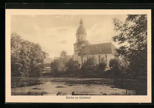 AK Geilsdorf, Blick zur Kirche