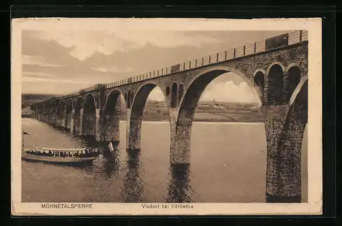 AK Körbecke, Viadukt an der Möhnetalsperre