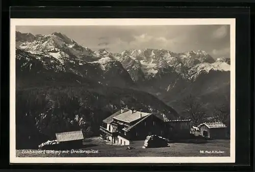 AK Eckbauer, Panorama mit Dreitorspitze