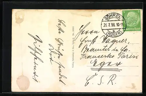 AK Göhren a. R., Strandleben