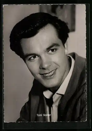 AK Schauspieler Toni Sailer, Nahaufnahme vom Gesicht