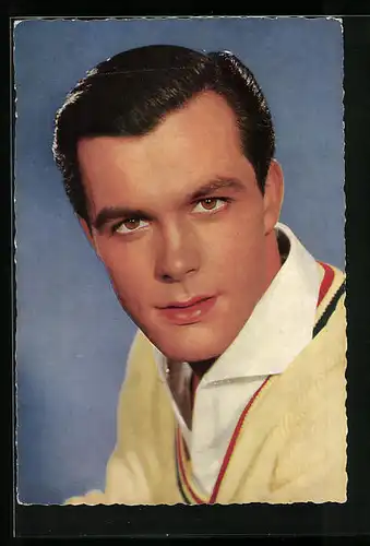 AK Schauspieler Toni Sailer, Nahaufnahme vom Gesicht