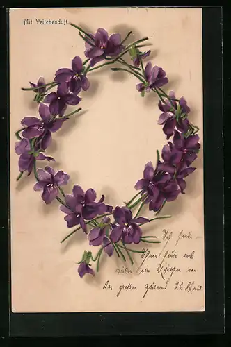 Duft-AK Veilchenkranz mit Duft