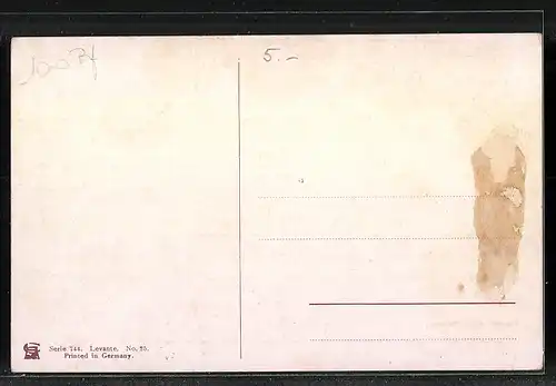 Künstler-AK Friedrich Perlberg: Damaskus, Totalansicht aus weiter Ferne