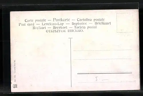 Künstler-AK Friedrich Perlberg: Port Said, Passagierschiff in Flaggengala die Hafenstadt verlassend