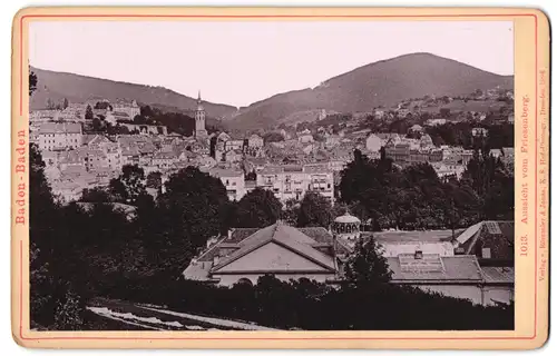 Fotografie Römmler & Jonas, Dresden, Ansicht Baden-Baden, Blick vom Friesenberg nach der Stadt