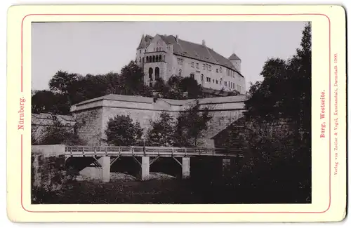 Fotografie Zedler & Vogel, Damrstadt, Ansicht Nürnberg, Blick auf die Burg von der Westseite