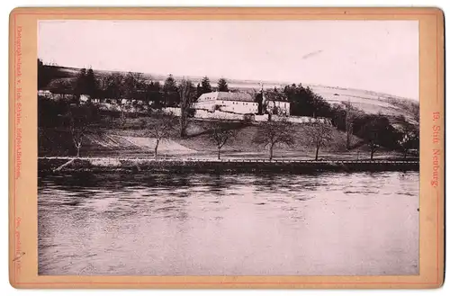 Fotografie Hch. Schuler, Heilbronn, Ansicht Heidelberg, Blick auf den Stift Neuburg am Wasser