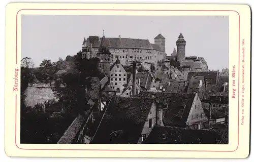Fotografie Zedler & Vogel, Darmstadt, Ansicht Nürnberg, Blick auf die Burg von Süden her gesehen