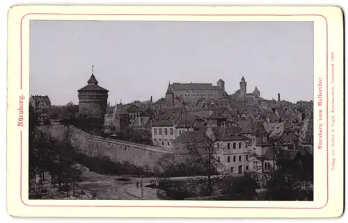 Fotografie Zedler & Vogel, Darmstadt, Ansicht Nürnberg, Blick auf die Stadt vom Hallerthor