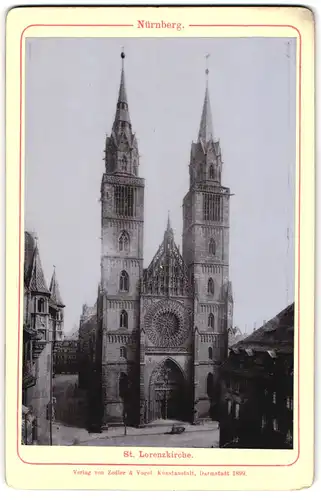 Fotografie Zedler & Vogel, Darmstadt, Ansicht Nürnberg, Blick auf die Lorenzkirche
