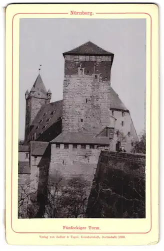 Fotografie Zedler & Vogel, Darmstadt, Ansicht Nürnberg, Blick nach dem Fünfeckigem Turm