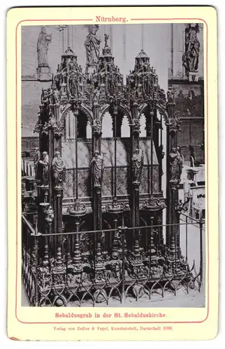Fotografie Zedler & Vogel, Darmstadt, Ansicht Nürnberg, Blick auf das Sebaldusgrab in der St. Sebalduskirche