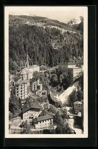 AK Badgastein, Totale aus der Vogelschau