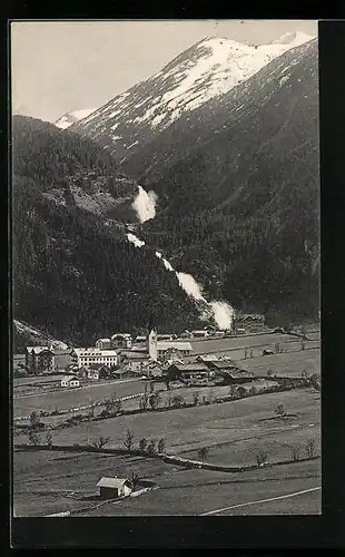 AK Krimml, Totale mit Wasserfällen