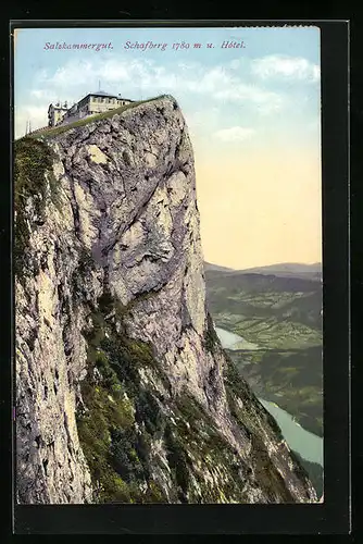 AK Salzburg, Schafberg mit Hotel