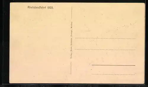 AK Minden i. W., T.V. Jahn, e. V. auf Rheinlandfahrt 1925