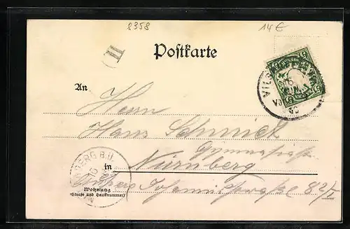 AK Vilshofen, Stadtplatz und Stadtthurm mit Gasthaus zur Post