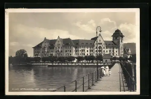 AK Lochau, Strandpalast Hotel und Seesteg