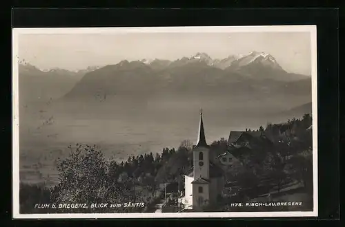 AK Fluh, Panorama mit Blick zum Säntis