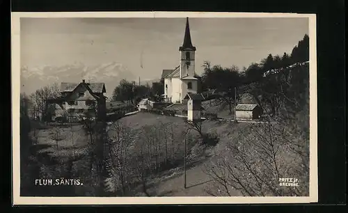 AK Fluh, Panorama mit Säntis
