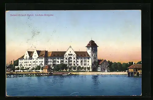 AK Lochau-Bregenz, Blick zum Kaiser Strand Hotel