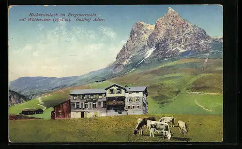 AK Hochkrumbach, Gasthof Adler mit Widderstein