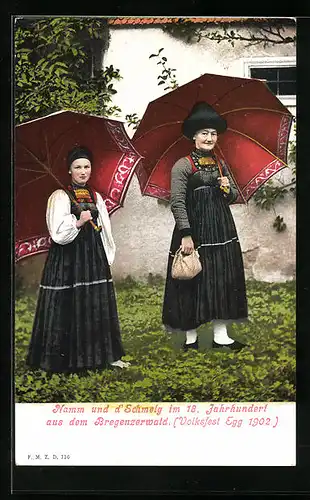 AK Egg, Volksfest 1902, Namm und d`Schmelg