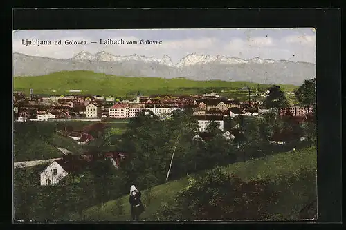 AK Laibach, Ortsansicht vom Golovec
