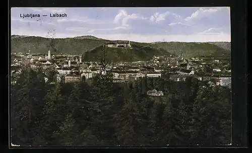 AK Ljubljana, Blick auf die Stadt