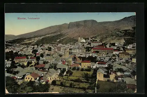 AK Mostar, Totalansicht der Stadt