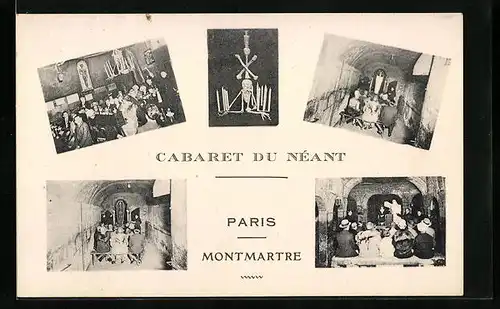 AK Paris, Montmartre, Cabaret du Néant, Variete, Tod