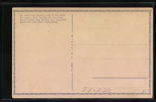 AK Zur Erinnerung an die Einführung der neuen Briefmarke 1916