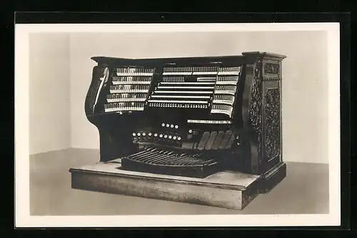 AK Hauptspieltisch der grossen Passauer Domorgel