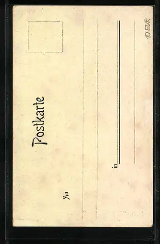 Lithographie Düsseldorf, Industrie- Gewerbe- Deutsch-Nationale Kunst-Ausstellung 1902, Gartenhof des Kunstpalastes