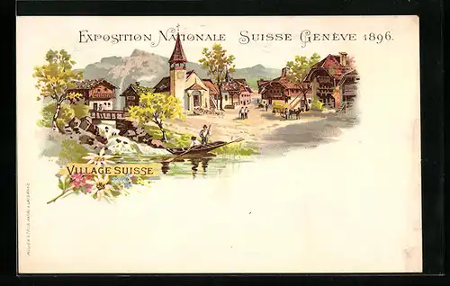 Lithographie Genève, Exposition Nationale Suisse 1896